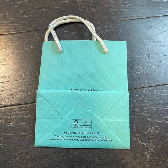 Tiffany & Co Empty Blue necklace jewelry Box+Outer Box+Shopping Bag - Picture 6 of 8